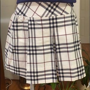 Burberry London Blue Label Plaid Mini Skirt